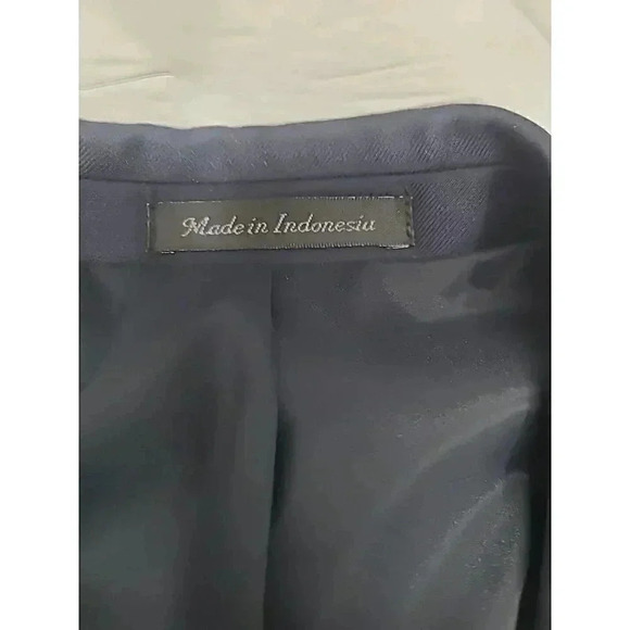 Lauren Ralph Lauren Blazer Suit Jacket Men's Size 44L Blue 100% Wool Gold Button - Picture 4 of 9